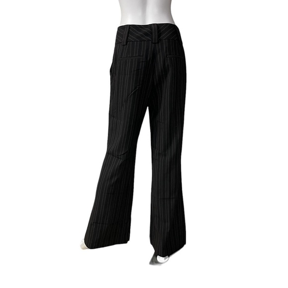 EXPRESS DESIGN STUDIO Black Striped Pants Size 6 - Picture 3 of 7